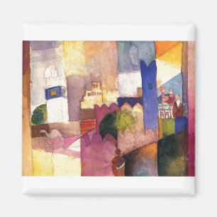 Aimant August Macke - aquarelle 1914 de Kairouan (iii)