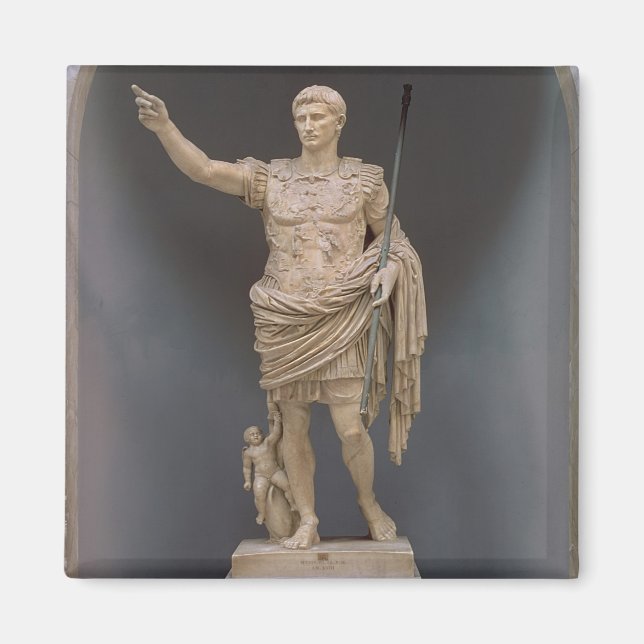 Aimant Auguste de Prima Porta, c.20 avant JC (marbre) (Devant)