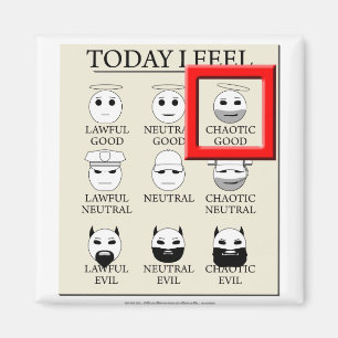 Aimant Aujourd'hui je sens bon chaotique