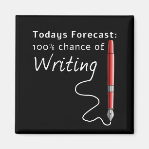 Aimant Aujourd'Hui Prévision 100% Chance D'Écrire Amusa