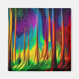 Aimant Aurora au-delà de la forêt