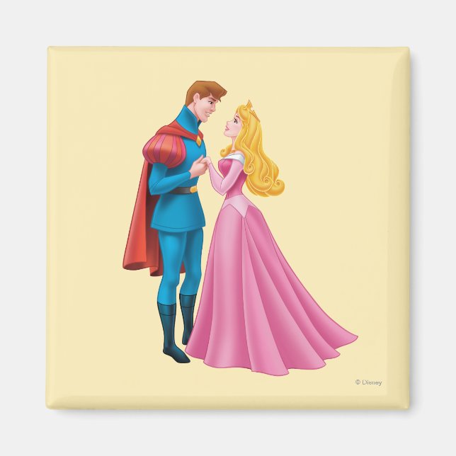 Aimant Aurora et Prince Phillip Holding Hands (Devant)