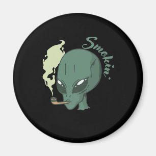 Aimant Außerirdischen Alien Smokin