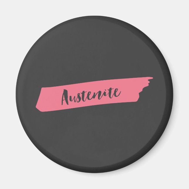 Aimant Austenite de pinceau rose (Devant)