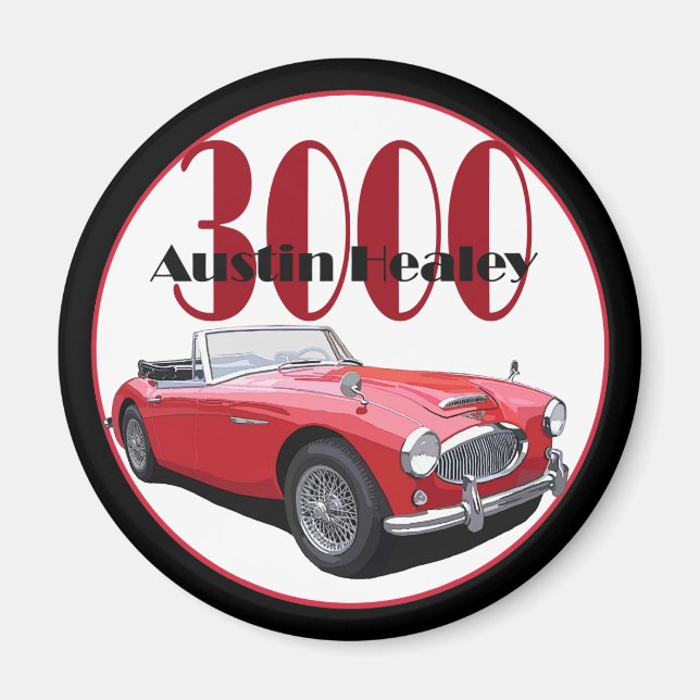 Aimant Austin Healey 3000 (Devant)