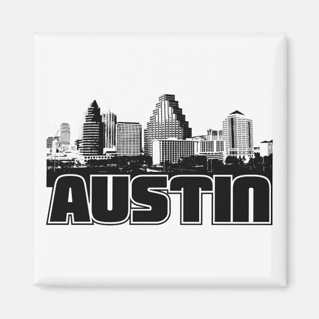 Aimant Austin Skyline (Devant)