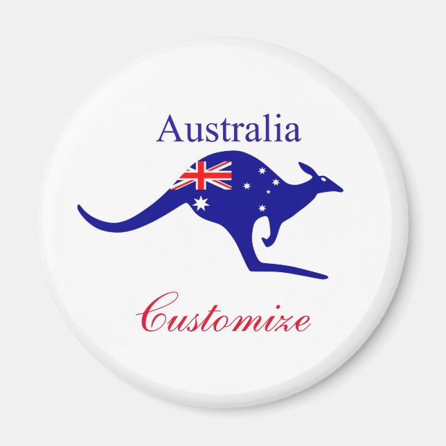 Aimant Australie Drapeau Kangaroo Thunder_Cove (Devant)