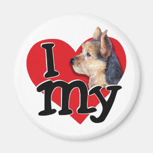 Aimant Australien Terrier I (coeur) mon