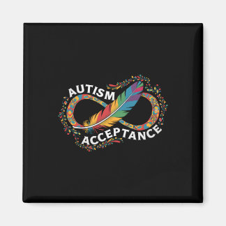 Aimant Autism Red Instead Infinity Symbol Autistic Accept