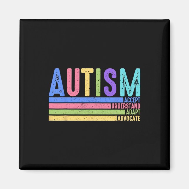Aimant Autisme Accepter Comprendre Adapter Défendre Éduca (Devant)