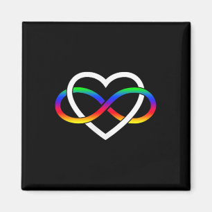 Aimant Autisme Arc-en-ciel Symbole d'infini Autisme Infin