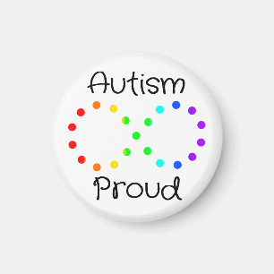 Aimant Autisme Fière Neurodiversité Acceptation Arc-en-ci