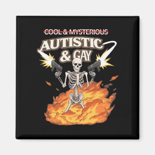 Aimant Autistique et Squelette Gay Sensibilisation sur l'