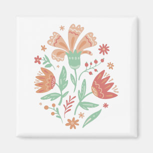 Aimant Autocollant Carré fleur sauvage