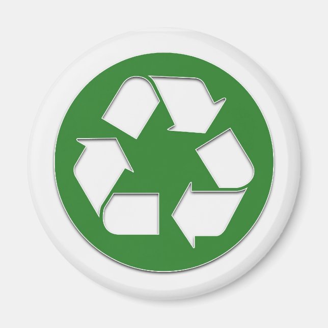 Aimant autocollant de recyclage (Devant)