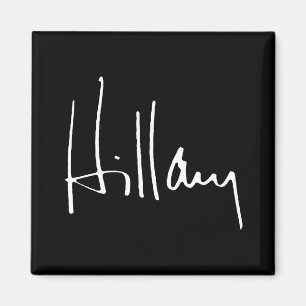 AIMANT AUTOGRAPHE DE HILLARY CLINTON - .PNG