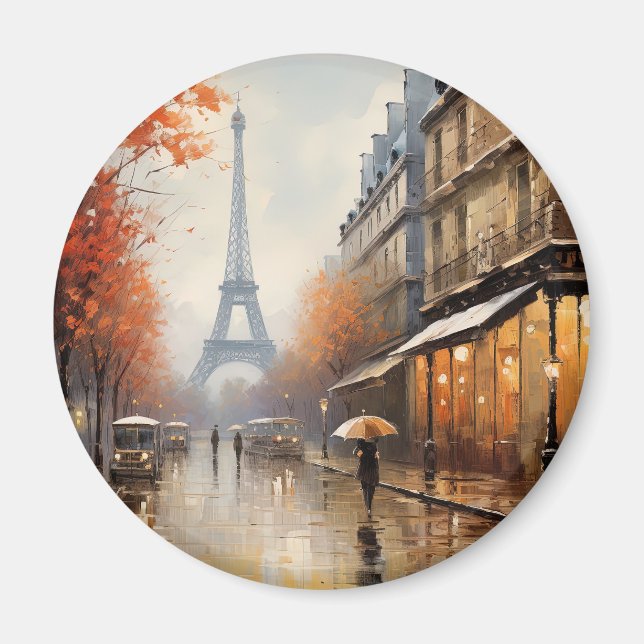 Aimant Automne à Paris France (Devant)