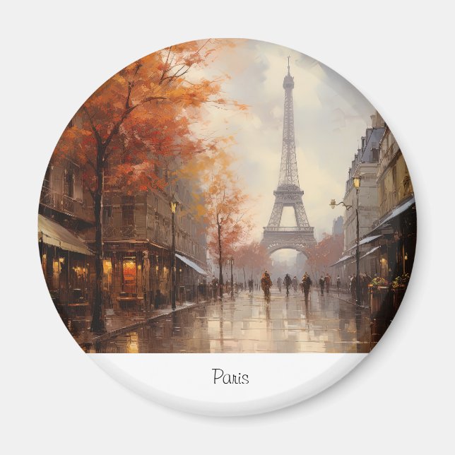 Aimant Automne à Paris France (Devant)