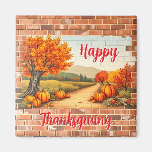 Aimant Automne Beau Bon thanksgiving moderne