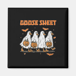 Aimant Automne Halloween Femmes Oie Feuille Fantôme Flora
