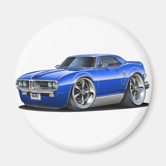 Aimant Automobile Firebird Blue 1967 (Devant)