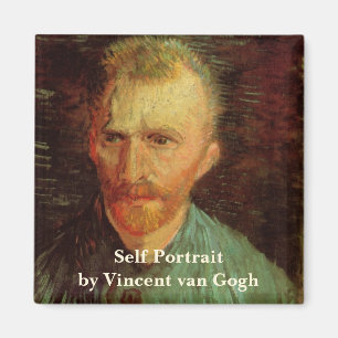 Aimant Autoportrait de Vincent van Gogh, Art Fin Vintage