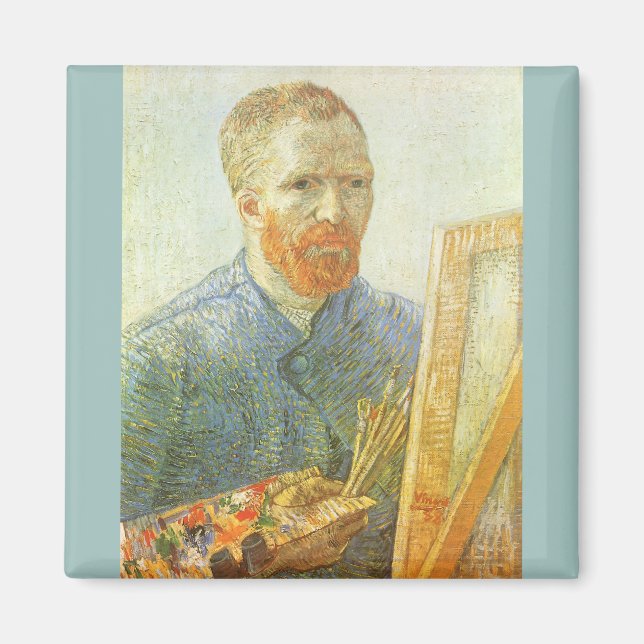 Aimant Autoportrait devant Easel, Vincent van Gogh (Devant)