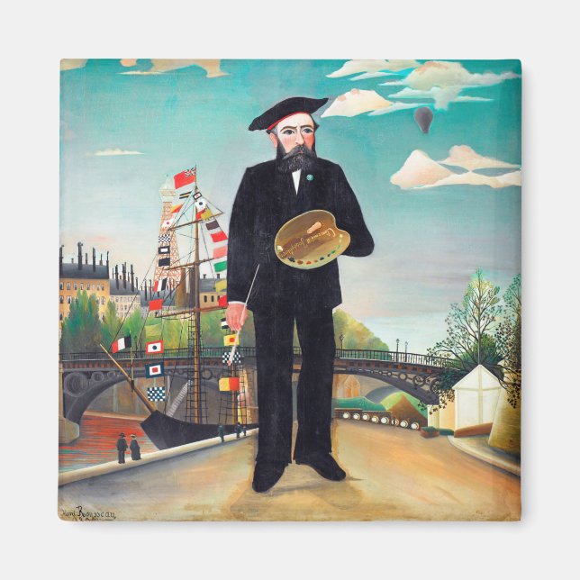 Aimant Autoportrait, Paysage, Rousseau (Devant)