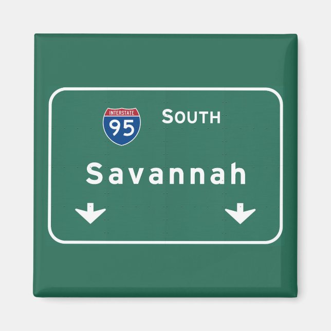 Aimant Autoroute Internationale Savannah Georgia ga Autor (Devant)