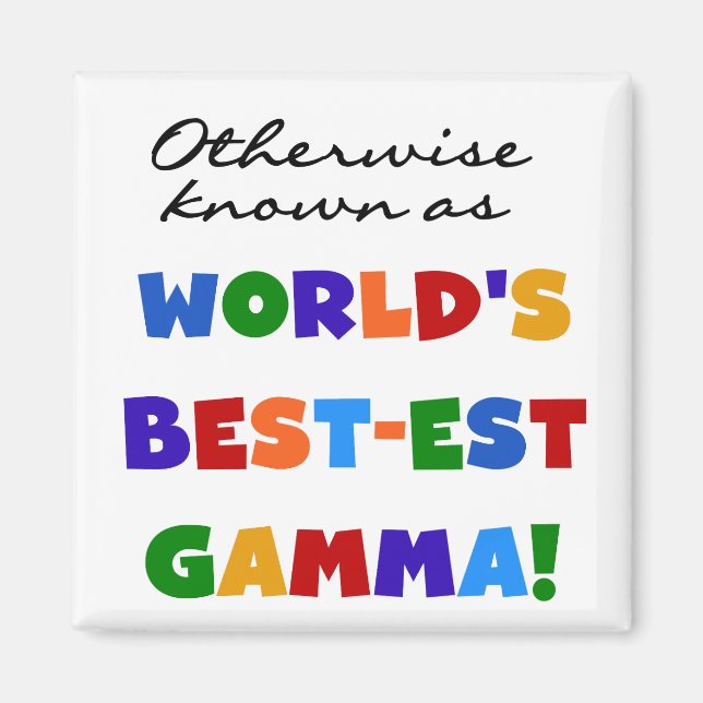 Aimant Autrement connu en tant que cadeaux du gamma (Devant)