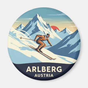 Aimant Autriche Arlberg Skier
