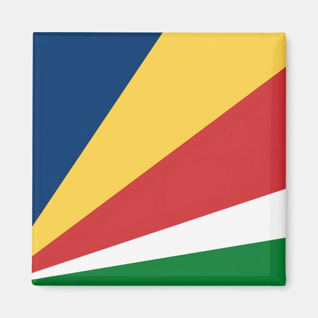 Aimant aux couleurs des Seychelles (Devant)