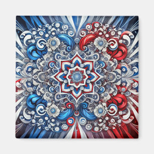 Aimant aux couleurs françaises Design