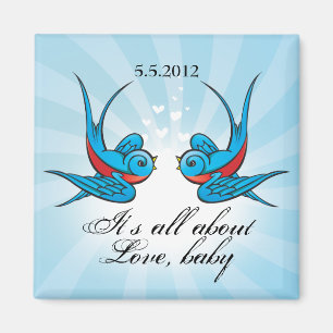 Aimant Avales de tatouage Enregistrer le Mariage de date
