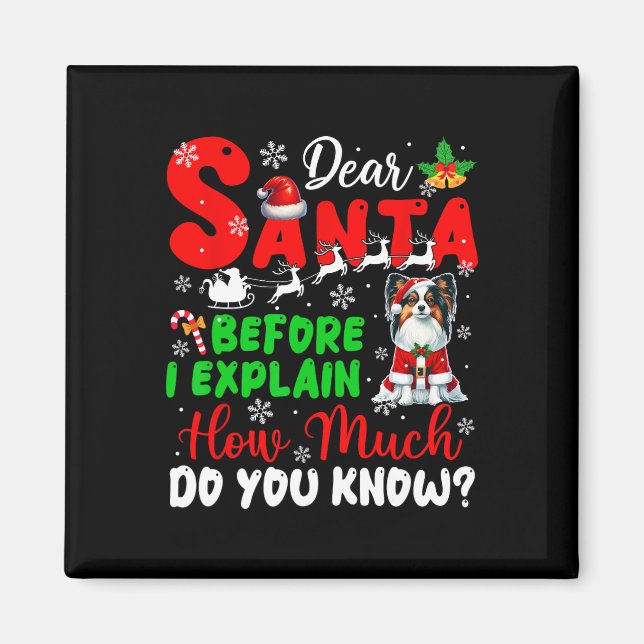 Aimant Avant D'Expliquer Combien Vous Connaissez Xmas Pap (Devant)