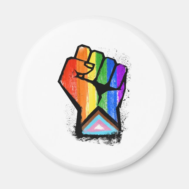 AIMANT AVANTAGE DE LA FIERTÉ LGBTQ FIST (Devant)