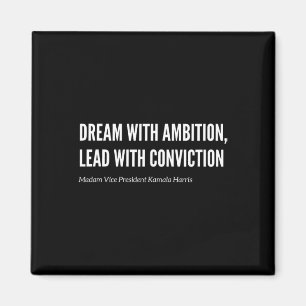 Aimant Avec Ambition Kamala Harris 2024 Election Anti Tru