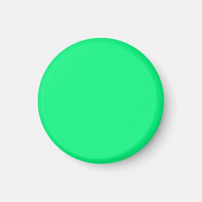 Aimant avec Arrière - plan vert brillant (Devant)