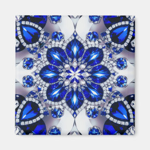 Aimant avec couleur Bleu Blanc Design