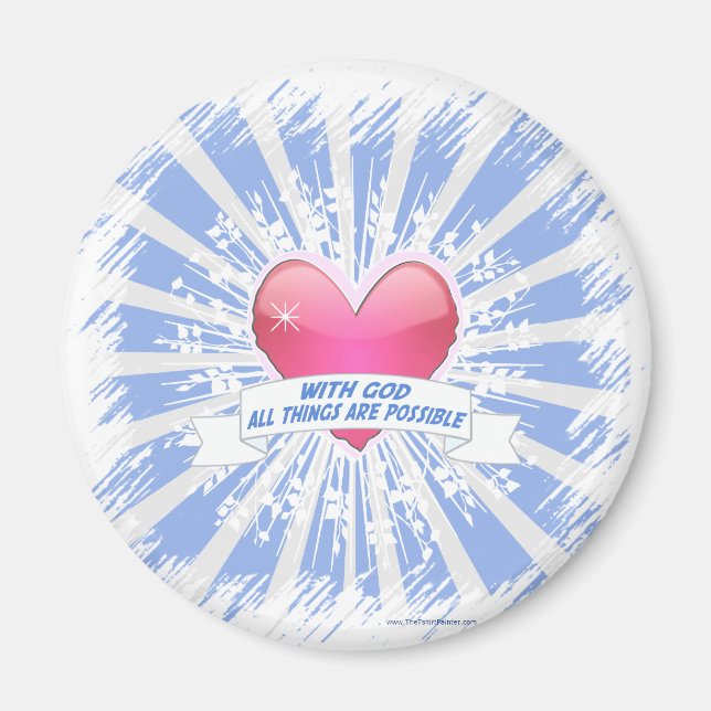 Aimant Avec Dieu, tout est possible (Devant)