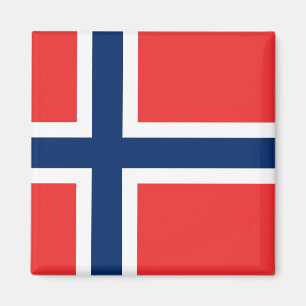 Aimant avec drapeau de la Norvège