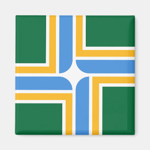Aimant avec drapeau de Portland, Oregon, États-Uni