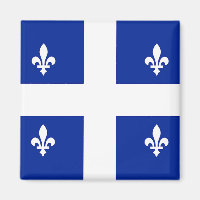 Aimant avec drapeau du Québec, Canada
