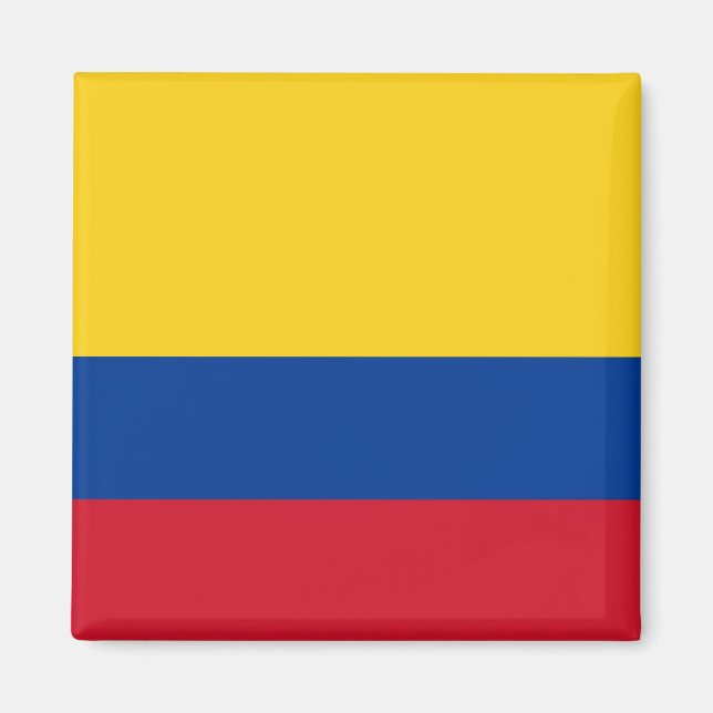 Aimant avec le drapeau de la Colombie (Devant)