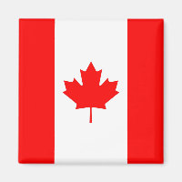 Aimant avec le drapeau du Canada
