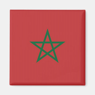 Aimant avec le drapeau du Maroc