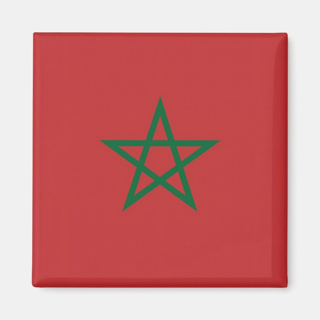 Aimant avec le drapeau du Maroc (Devant)