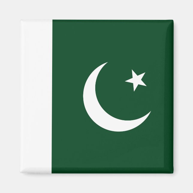 Aimant avec le drapeau du Pakistan (Devant)