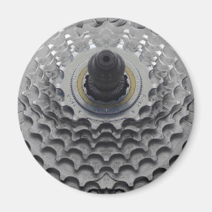 Aimant avec le pignon de vélo