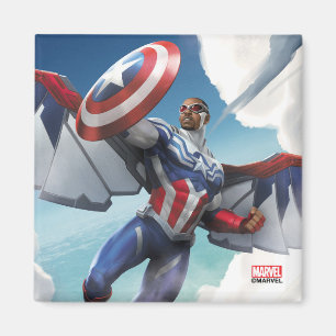 Aimant Avengers Captain America Sam Wilson en vol